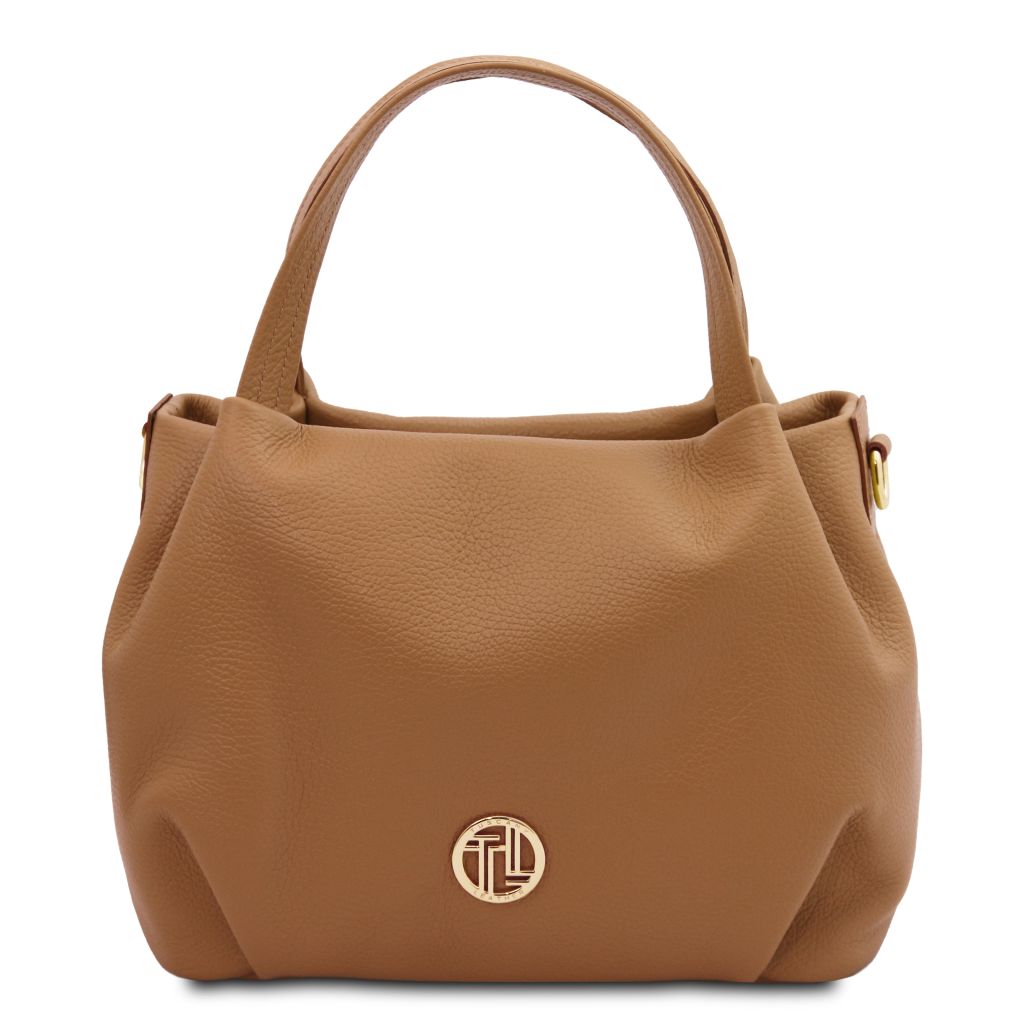 Tuscany Leather Nora Handväska #Färg_Caramel Brun