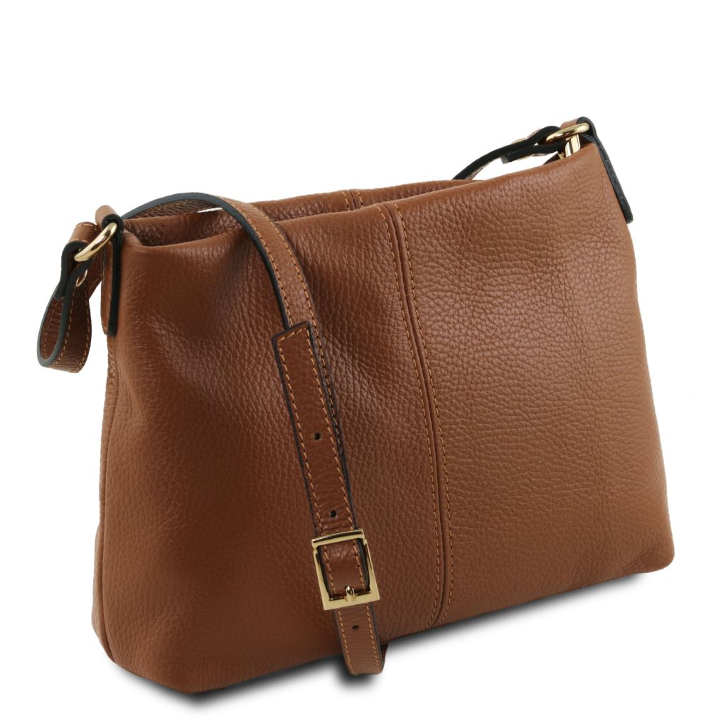 Tuscany Leather TL Bag Axelremsväska #Färg_Cognac