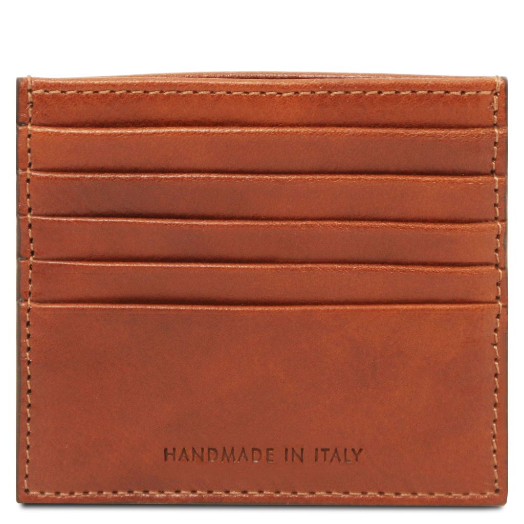 Tuscany Leather Card Holder Korthållare #Färg_Cognac