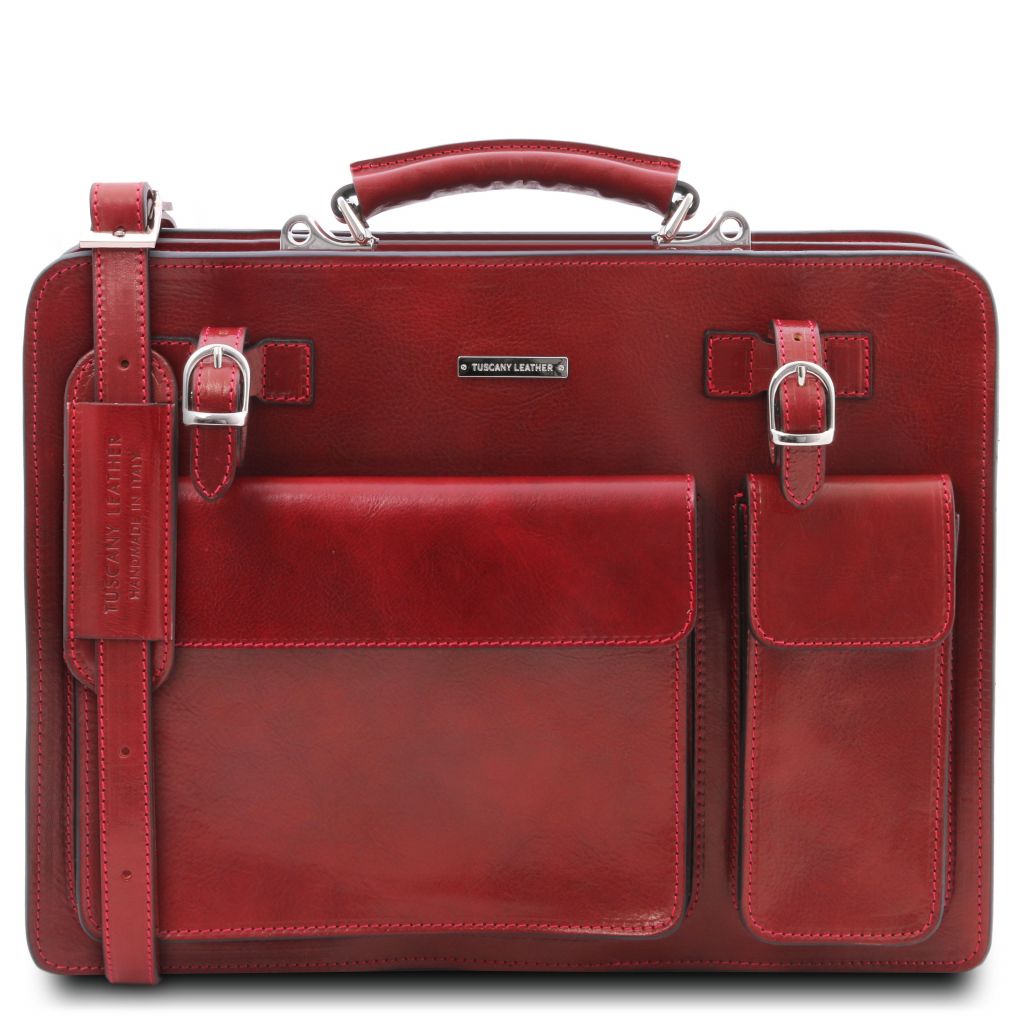 Tuscany Leather Venezia Portfölj #Färg_Röd