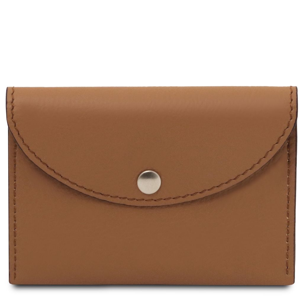 Tuscany Leather Leather Business Card Korthållare #Färg_Cognac