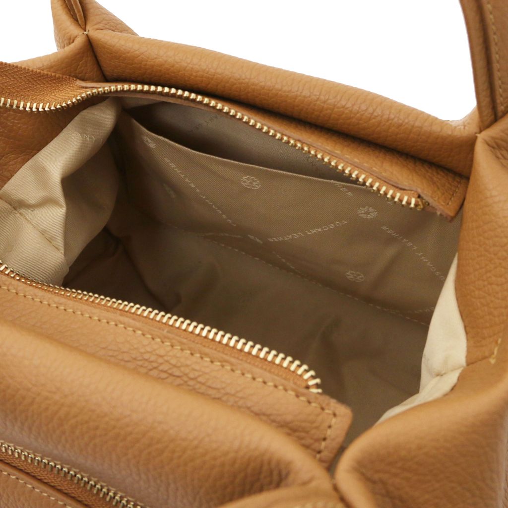 Tuscany Leather Nora Handväska #Färg_Caramel Brun