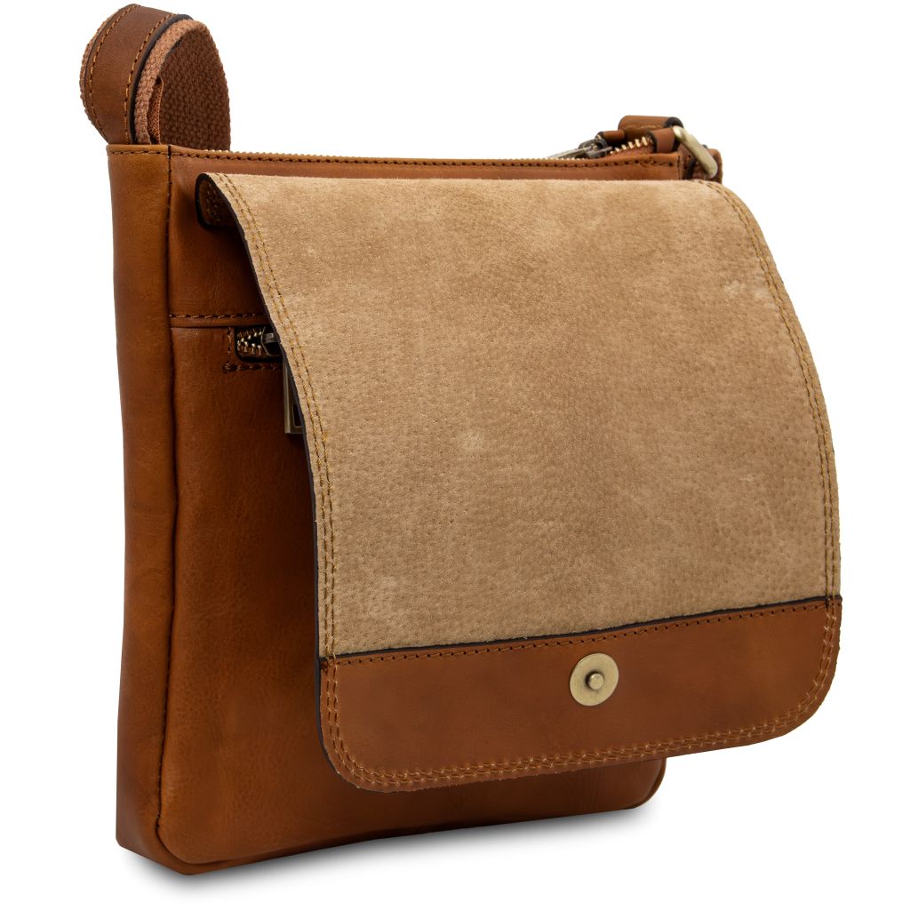 Tuscany Leather Jimmy Axelremsväska #Färg_Cognac