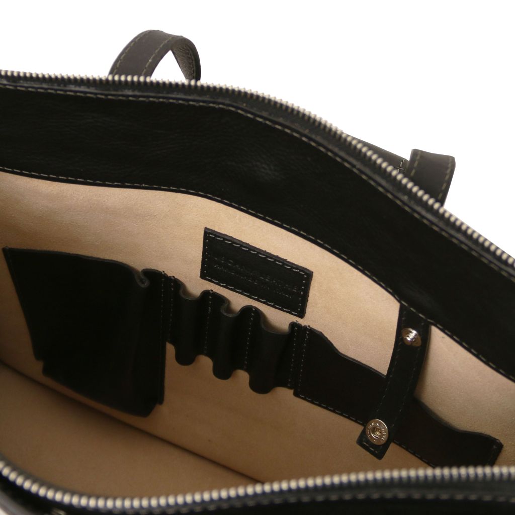 Tuscany Leather Palermo Datorväska #Färg_Svart