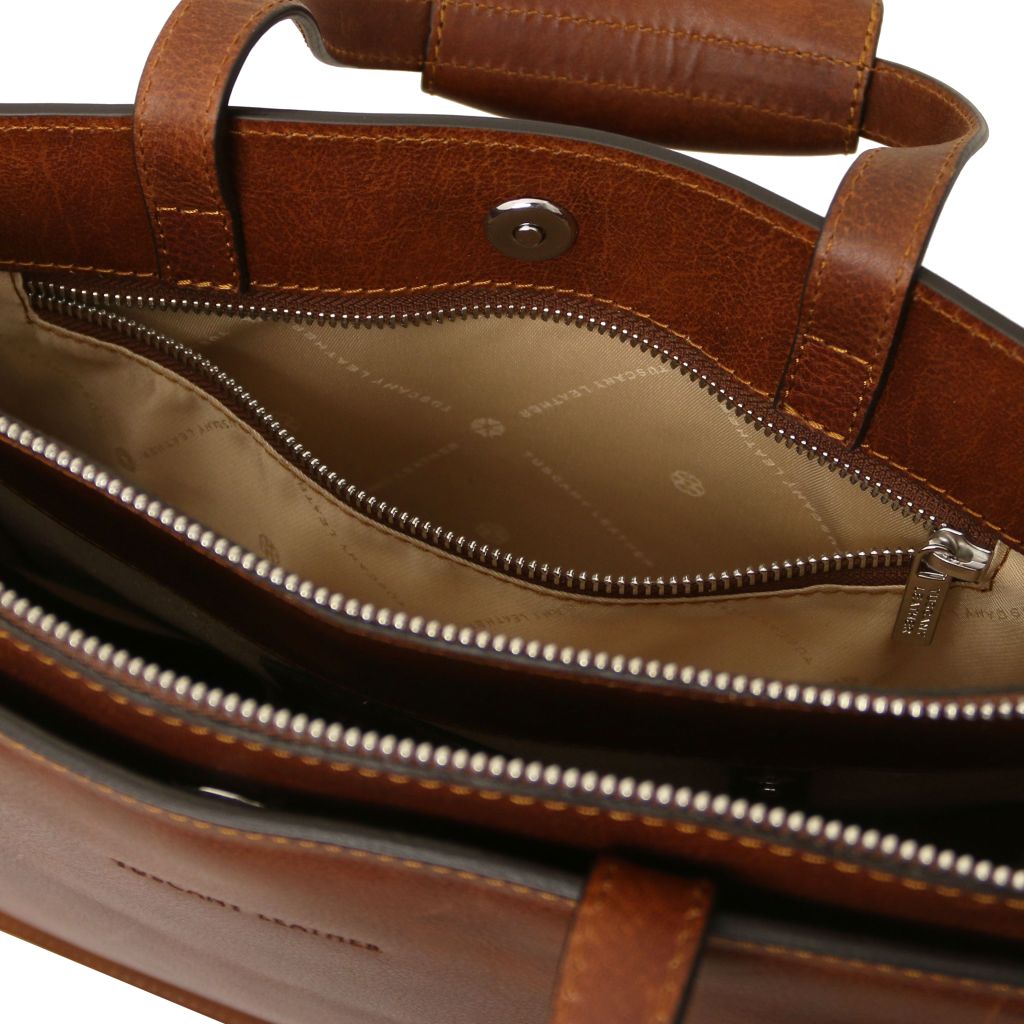 Tuscany Leather Palermo Datorväska #Färg_Brun