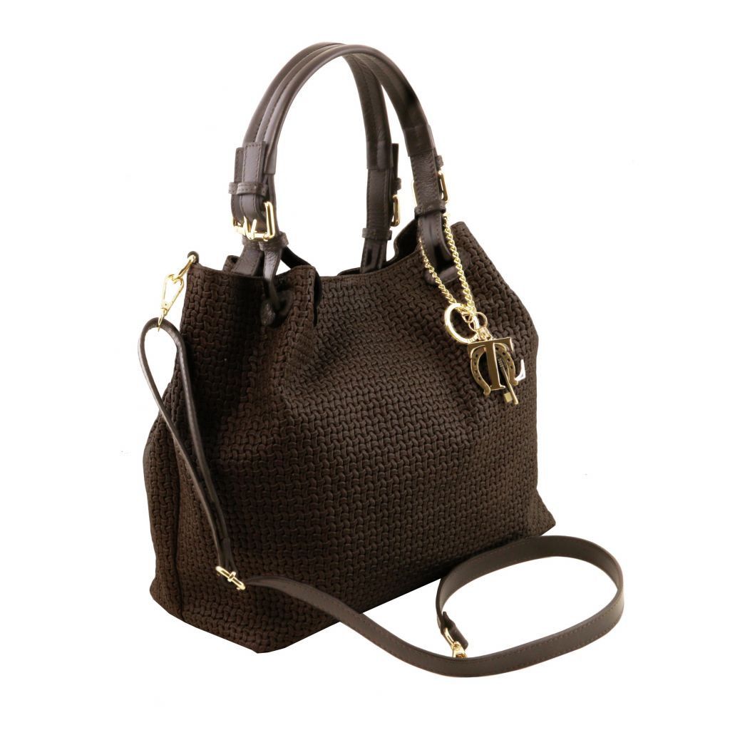 Tuscany Leather TL KeyLuck Handväska #Färg_Mörkbrun