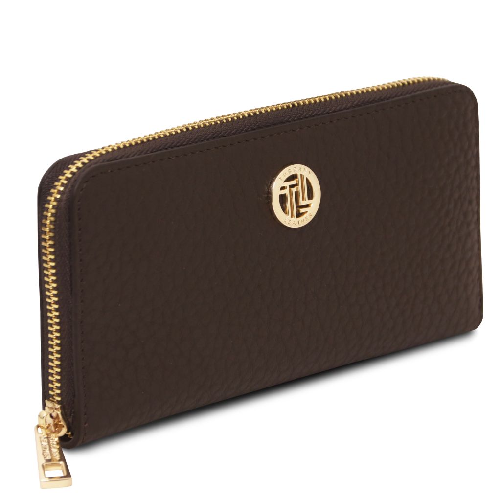 Tuscany Leather Financier Plånbok #Färg_Kaffe