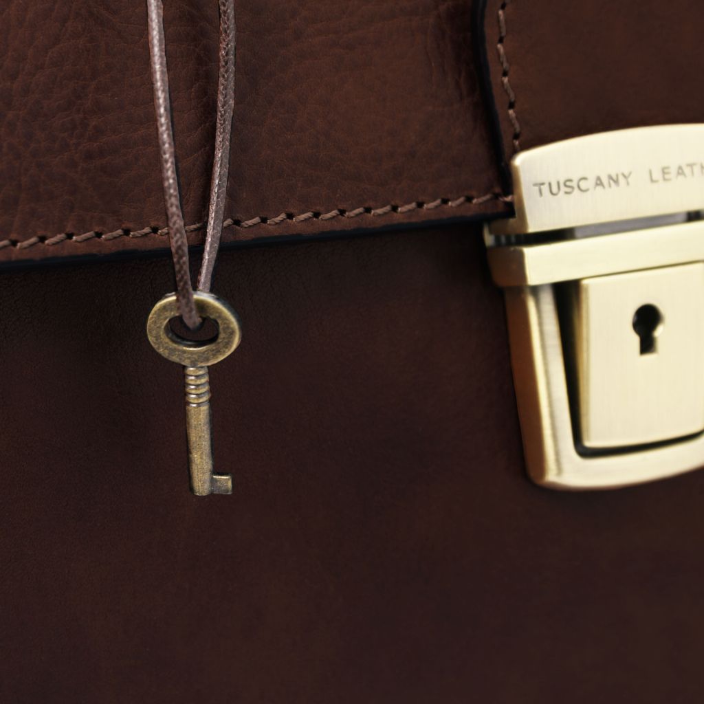 Tuscany Leather Giotto Doktorsväska #Färg_Mörkbrun