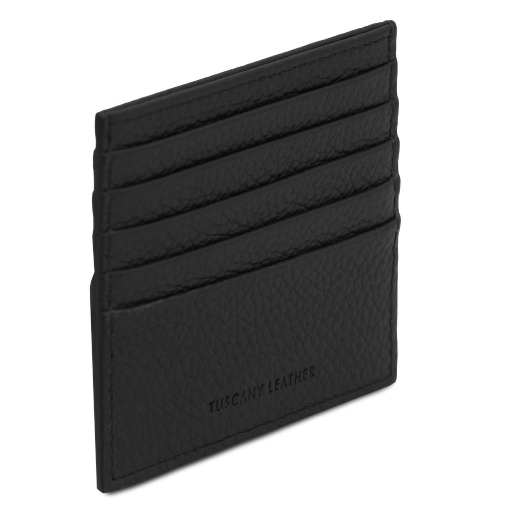 Tuscany Leather Card Holder Korthållare #Färg_Svart