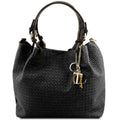 Tuscany Leather TL KeyLuck Handväska #Färg_Svart