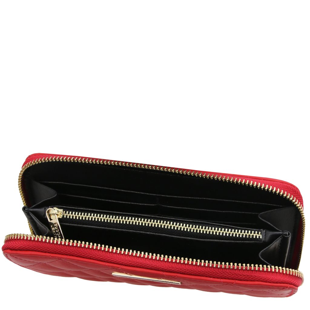 Tuscany Leather Penelope Plånbok #Färg_Läppstift Rött