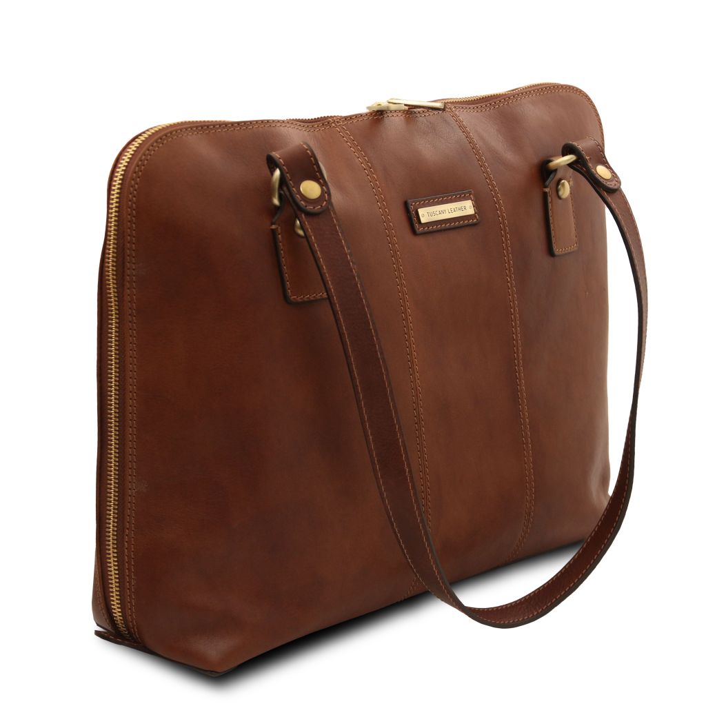 Tuscany Leather Ravenna Datorväska #Färg_Brun