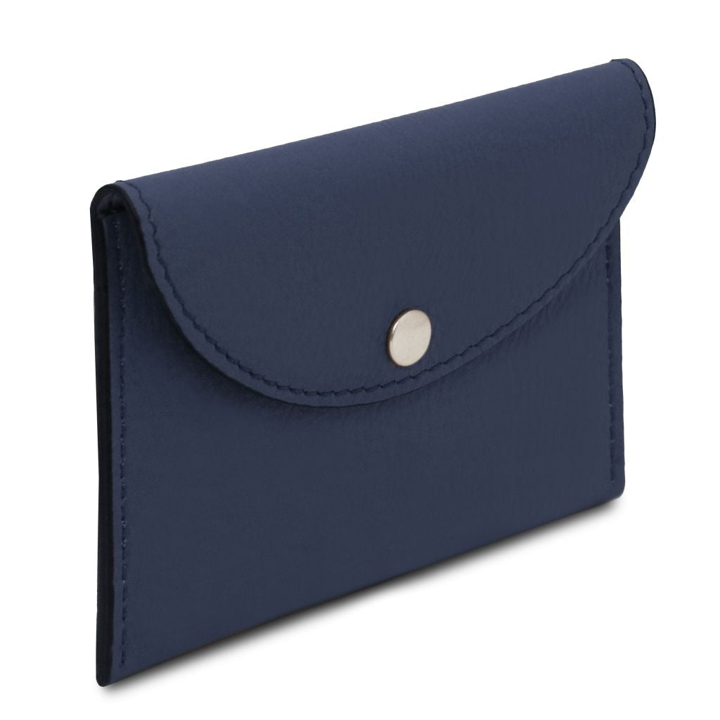 Tuscany Leather Leather Business Card Korthållare #Färg_Mörkblå