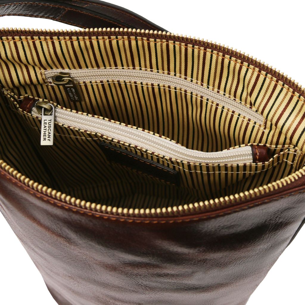 Tuscany Leather Giusi Axelremsväska #Färg_Brun