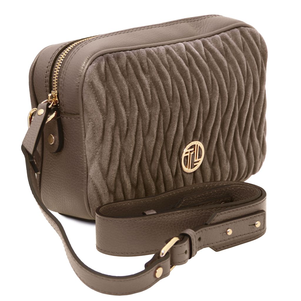 Tuscany Leather Chantilly Axelremsväska #Färg_Taupe