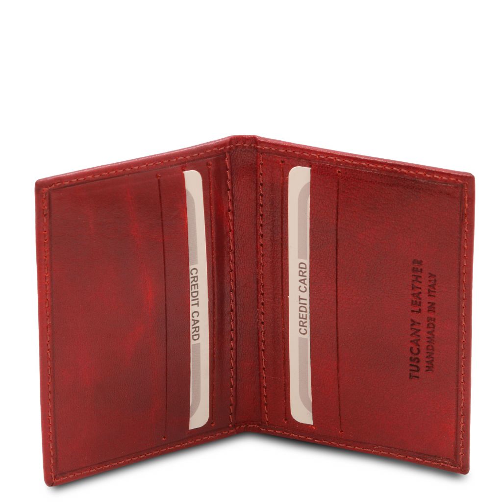 Tuscany Leather Exclusive Korthållare #Färg_Röd
