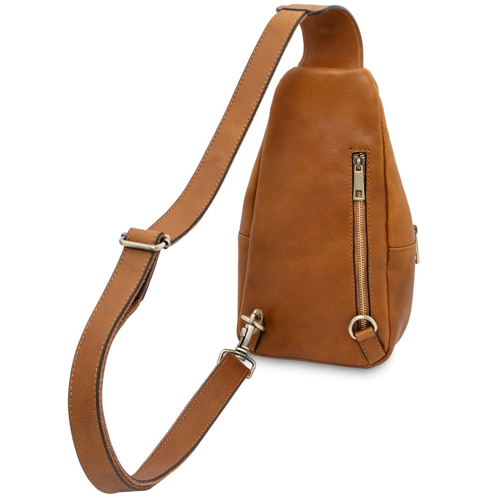 Tuscany Leather Kevin Slingväska #Färg_Cognac