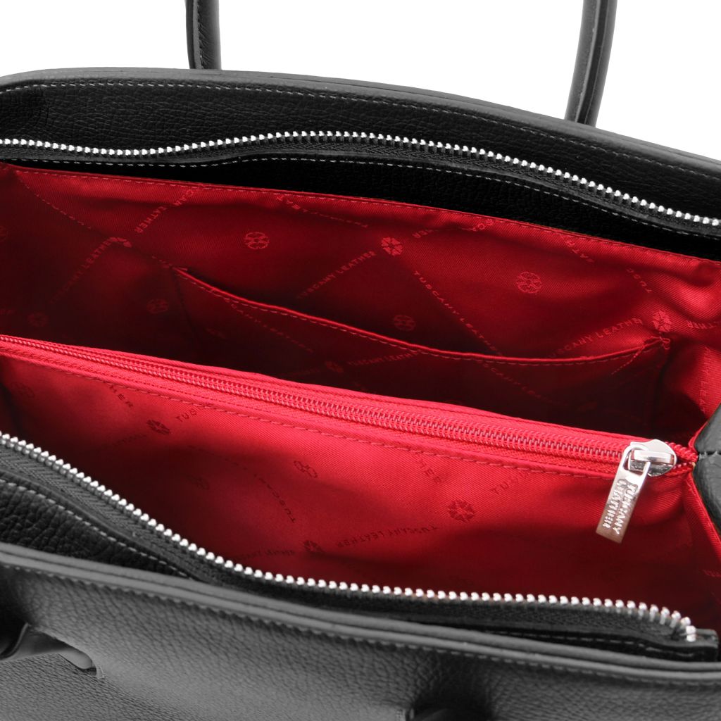 Tuscany Leather Camelia Handväska #Färg_Svart