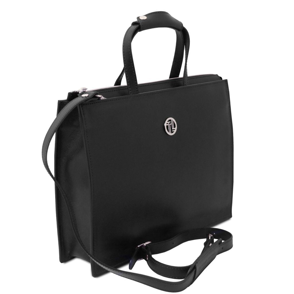Tuscany Leather Palermo Datorväska #Färg_Svart
