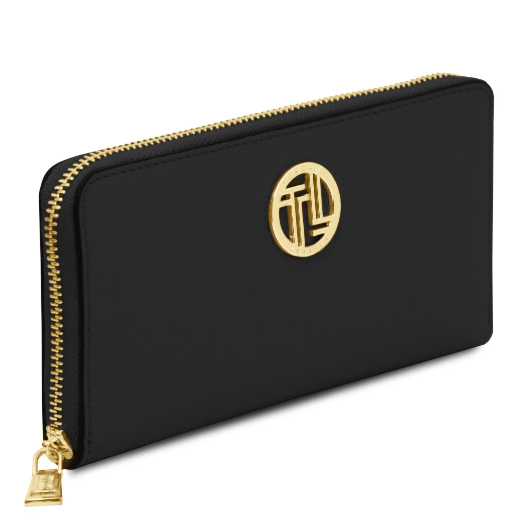 Tuscany Leather Financier Plånbok #Färg_Svart