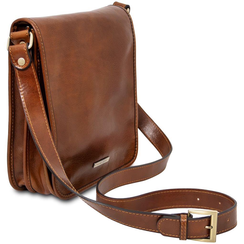 Tuscany Leather TL Messenger Axelremsväska #Färg_Honung