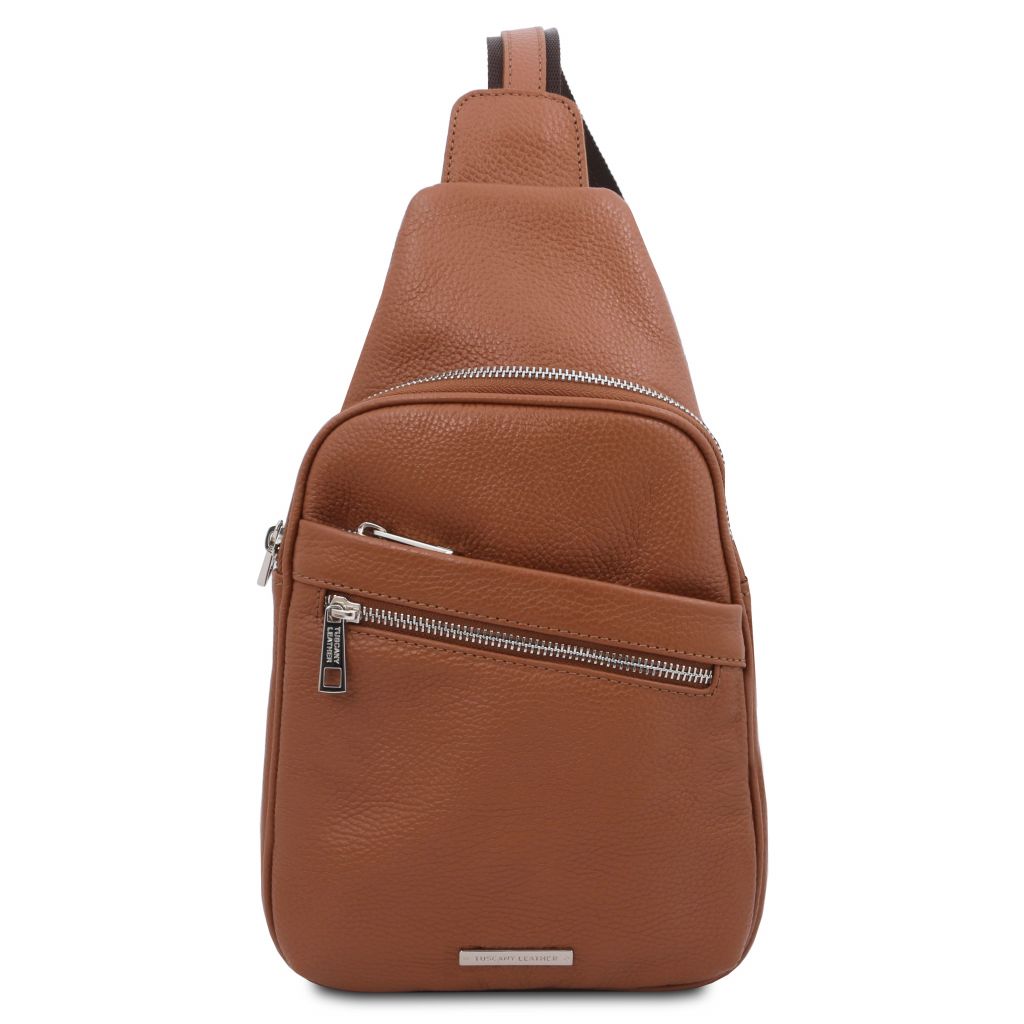 Tuscany Leather Albert Slingväska #Färg_Cognac