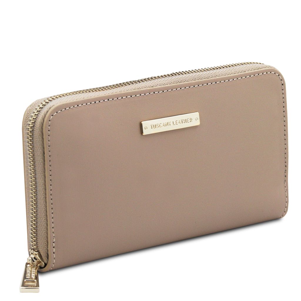 Tuscany Leather Ilizia Plånbok #Färg_Ljus Taupe