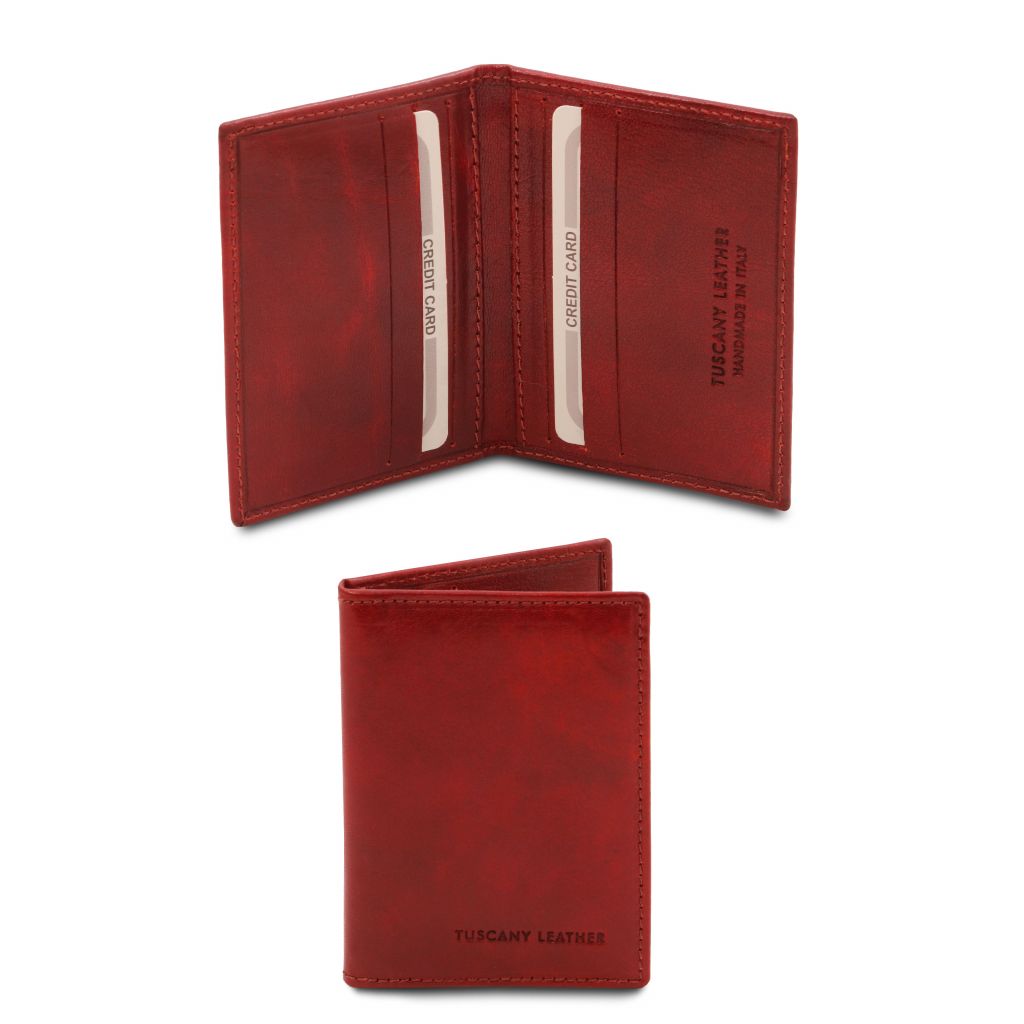 Tuscany Leather Exclusive Korthållare #Färg_Röd