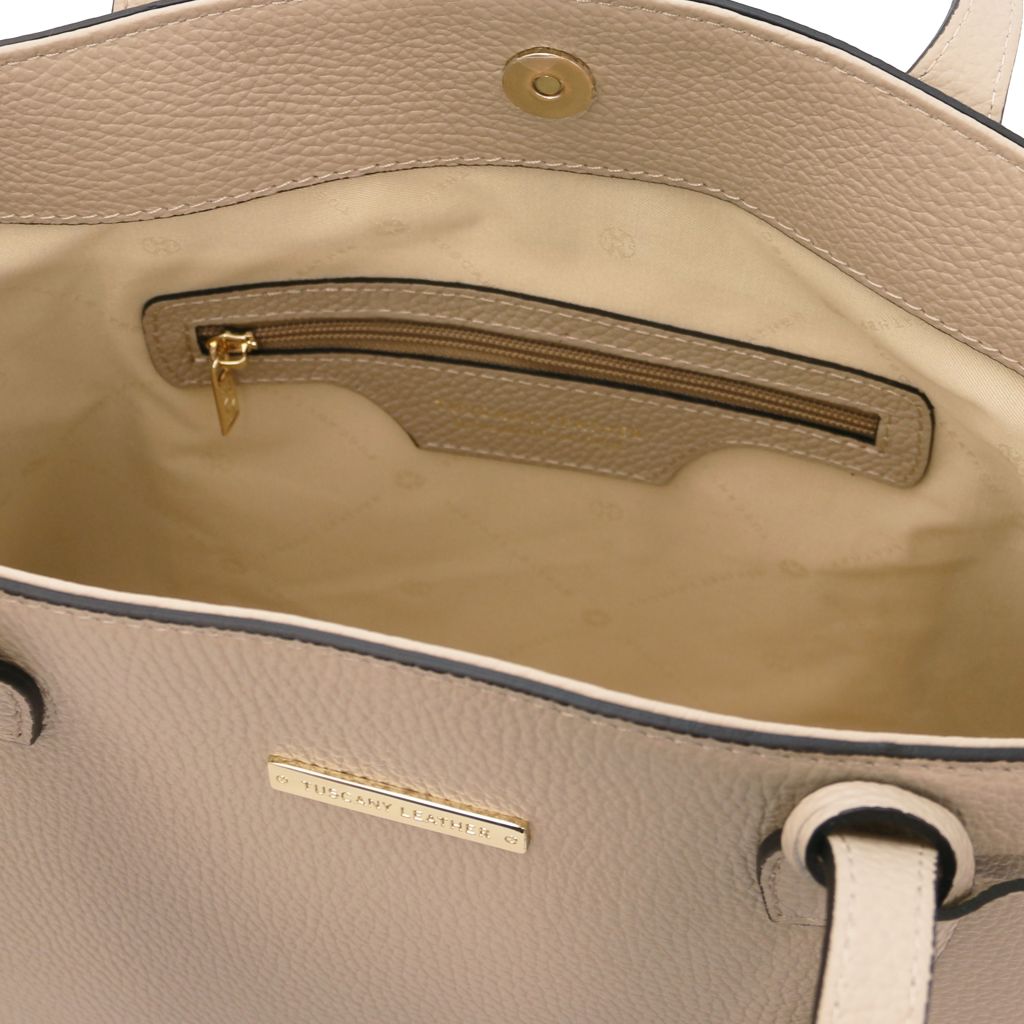 Tuscany Leather TL Bag Handväska #Färg_Ljus Taupe