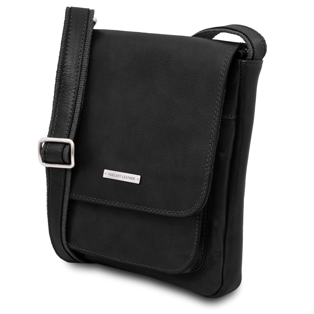 Tuscany Leather Jimmy Axelremsväska #Färg_Svart