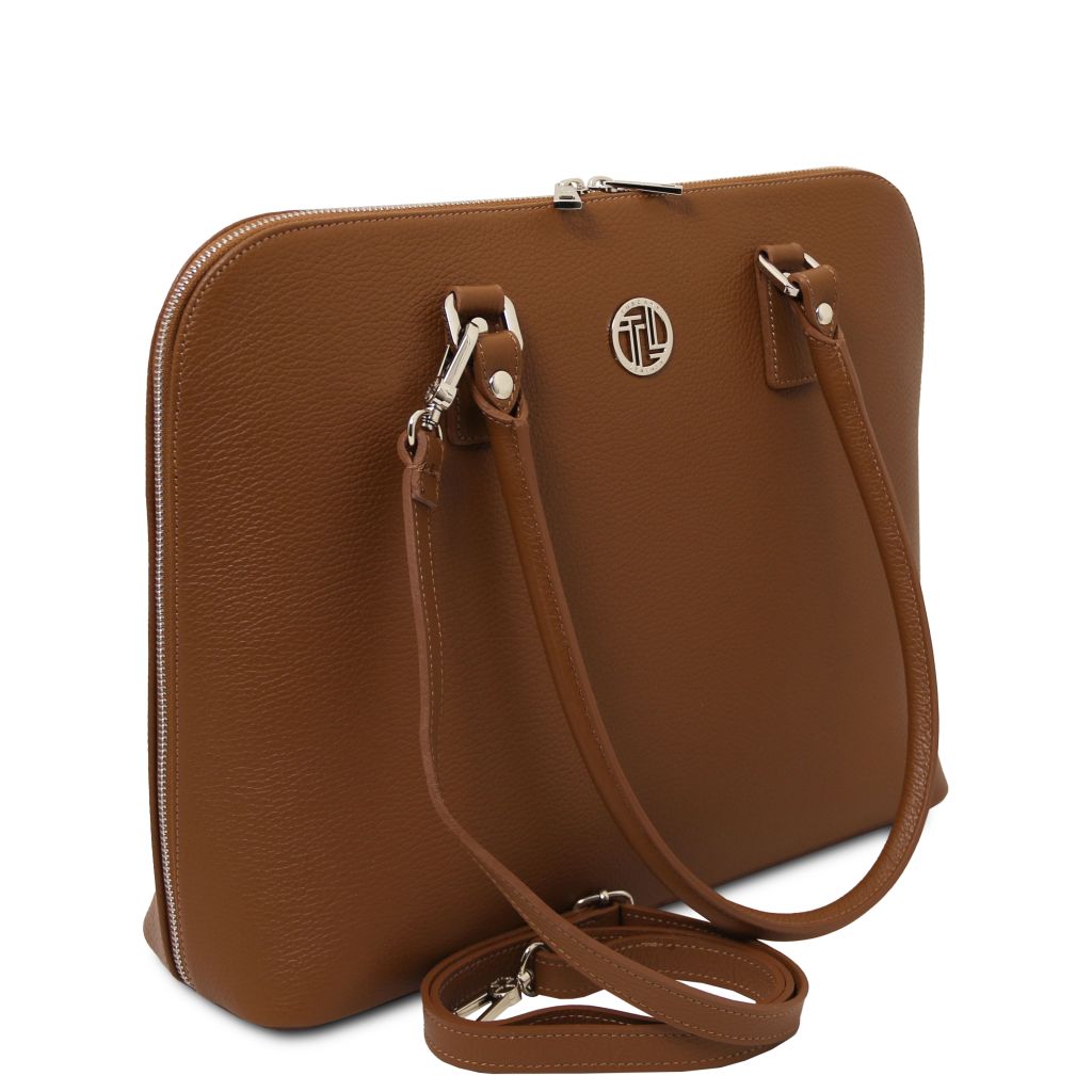 Tuscany Leather Magnolia Handväska #Färg_Cognac