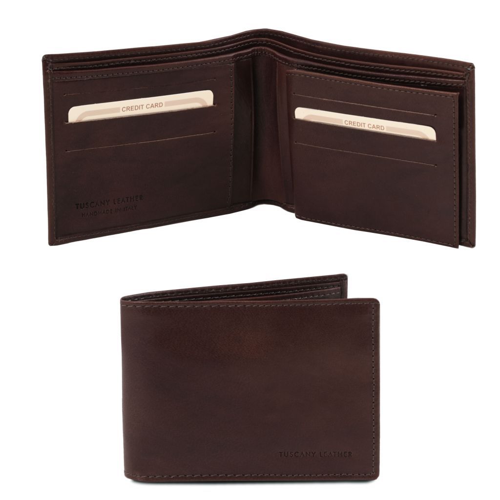 Tuscany Leather Exclusive 3 Plånbok #Färg_Mörkbrun