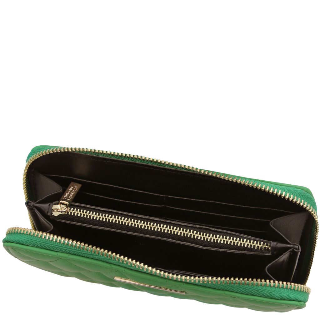 Tuscany Leather Penelope Plånbok #Färg_Grön