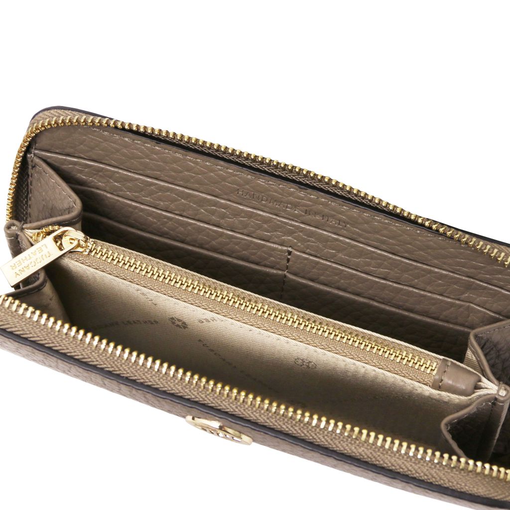 Tuscany Leather Financier Plånbok #Färg_Taupe