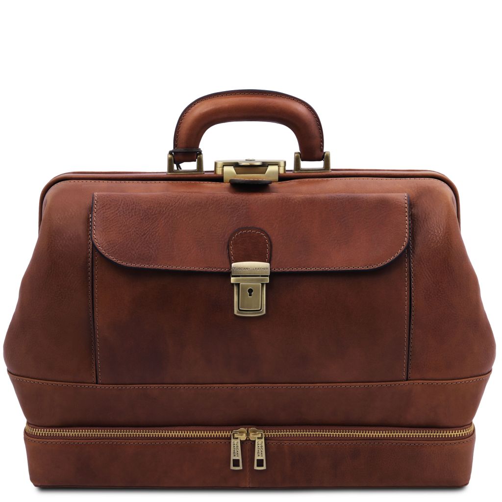 Tuscany Leather Giotto Doktorsväska #Färg_Brun