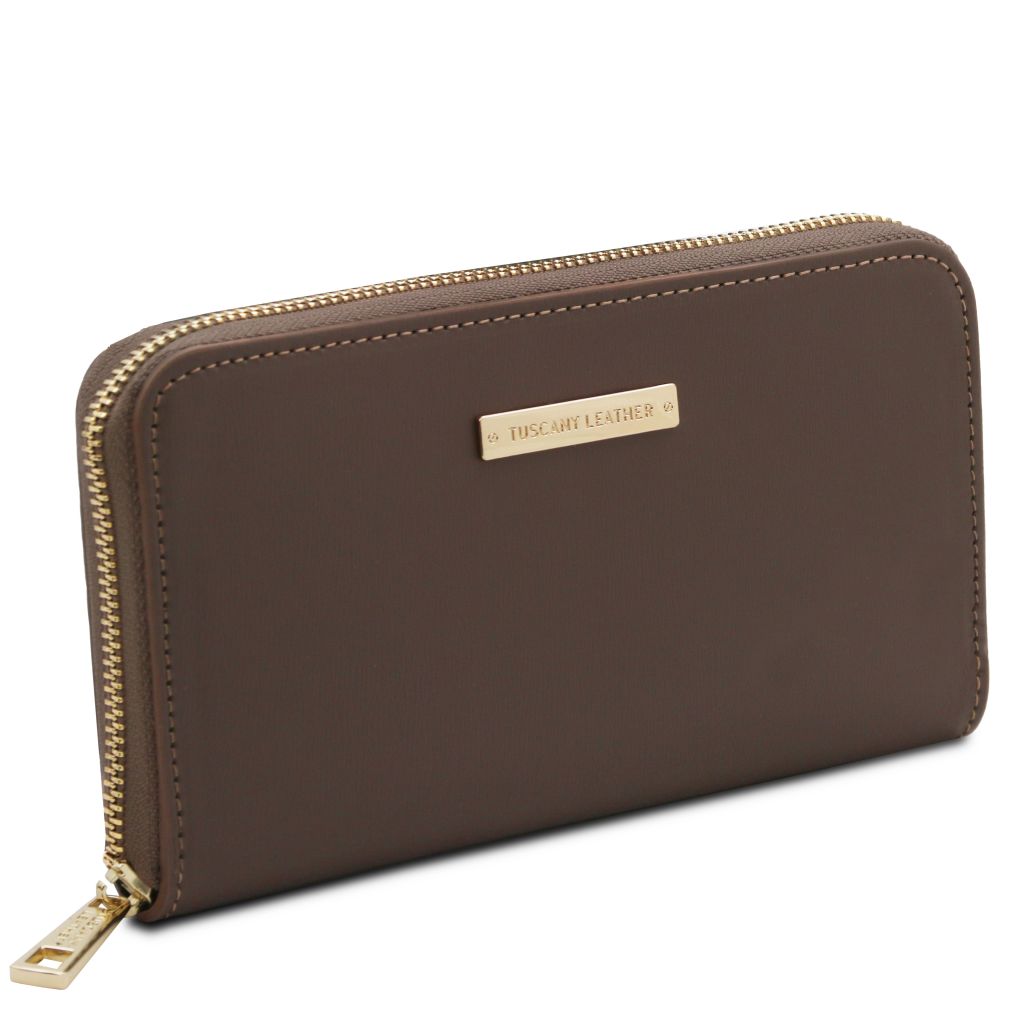 Tuscany Leather Ilizia Plånbok #Färg_Mörk Taupe