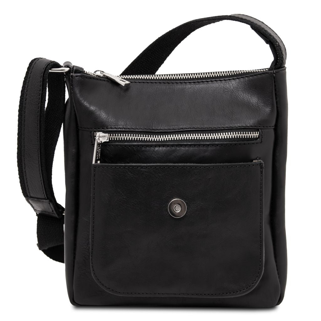 Tuscany Leather Jimmy Axelremsväska #Färg_Svart