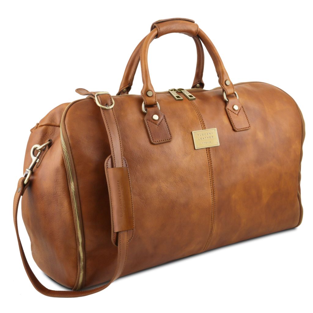 Tuscany Leather Antigua Weekendväska #Färg_Cognac