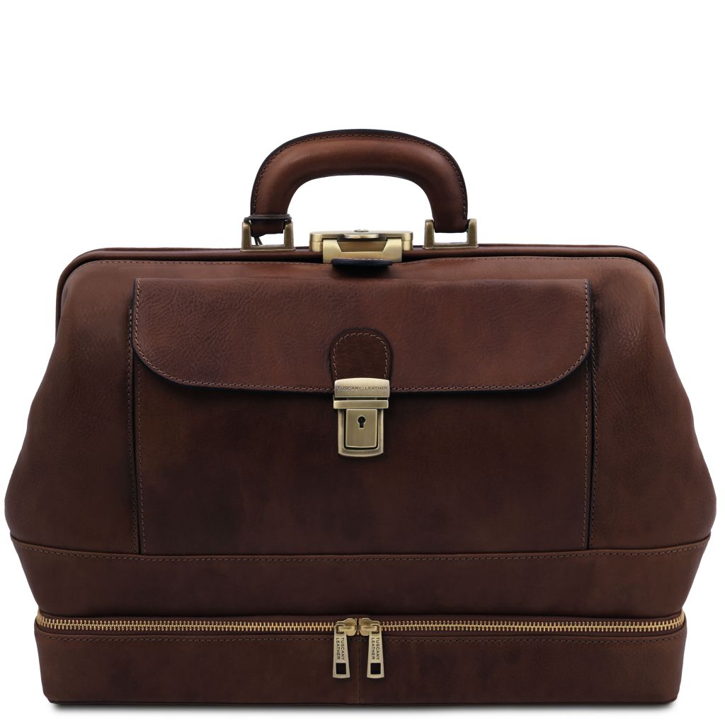Tuscany Leather Giotto Doktorsväska #Färg_Mörkbrun