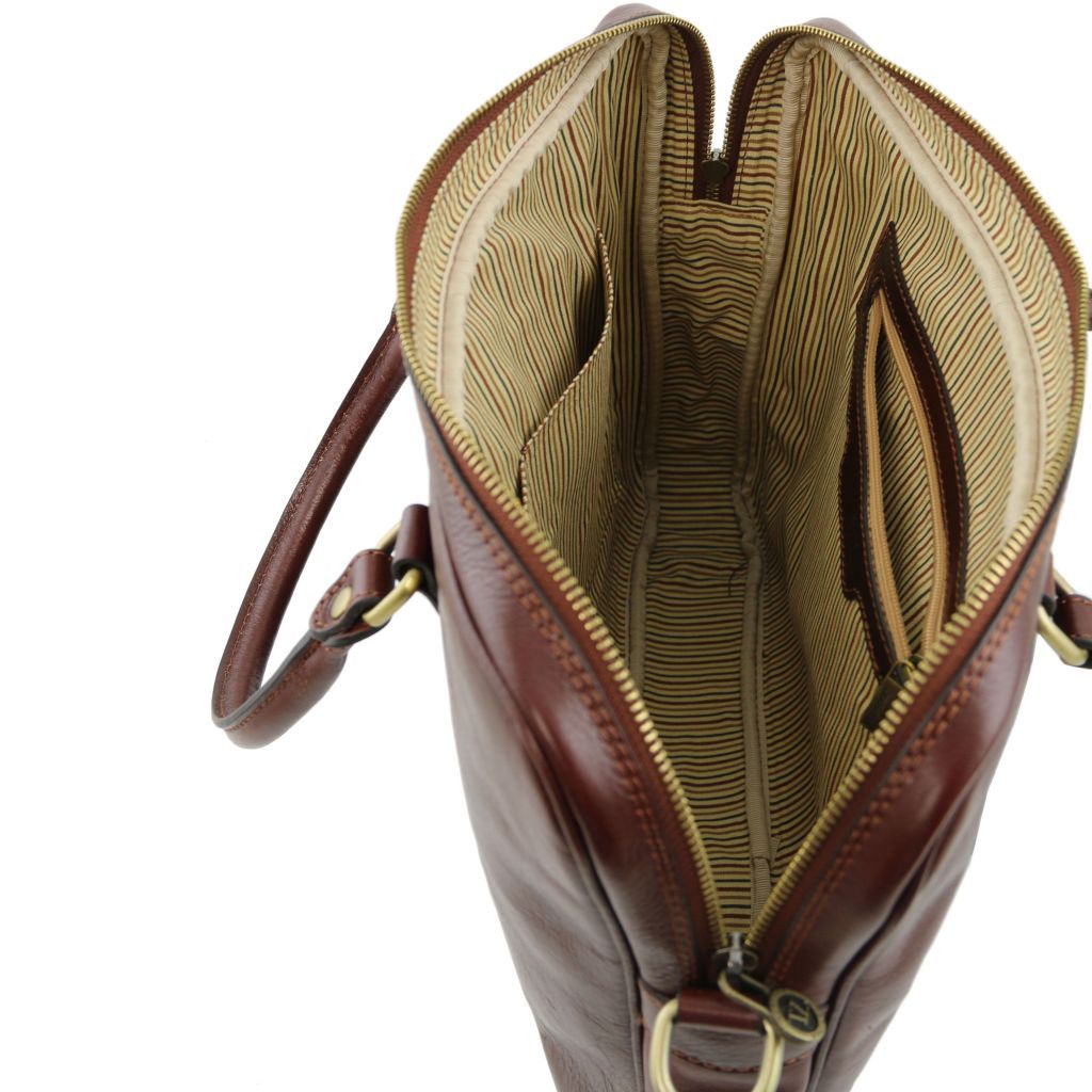 Tuscany Leather Prato Datorväska #Färg_Svart