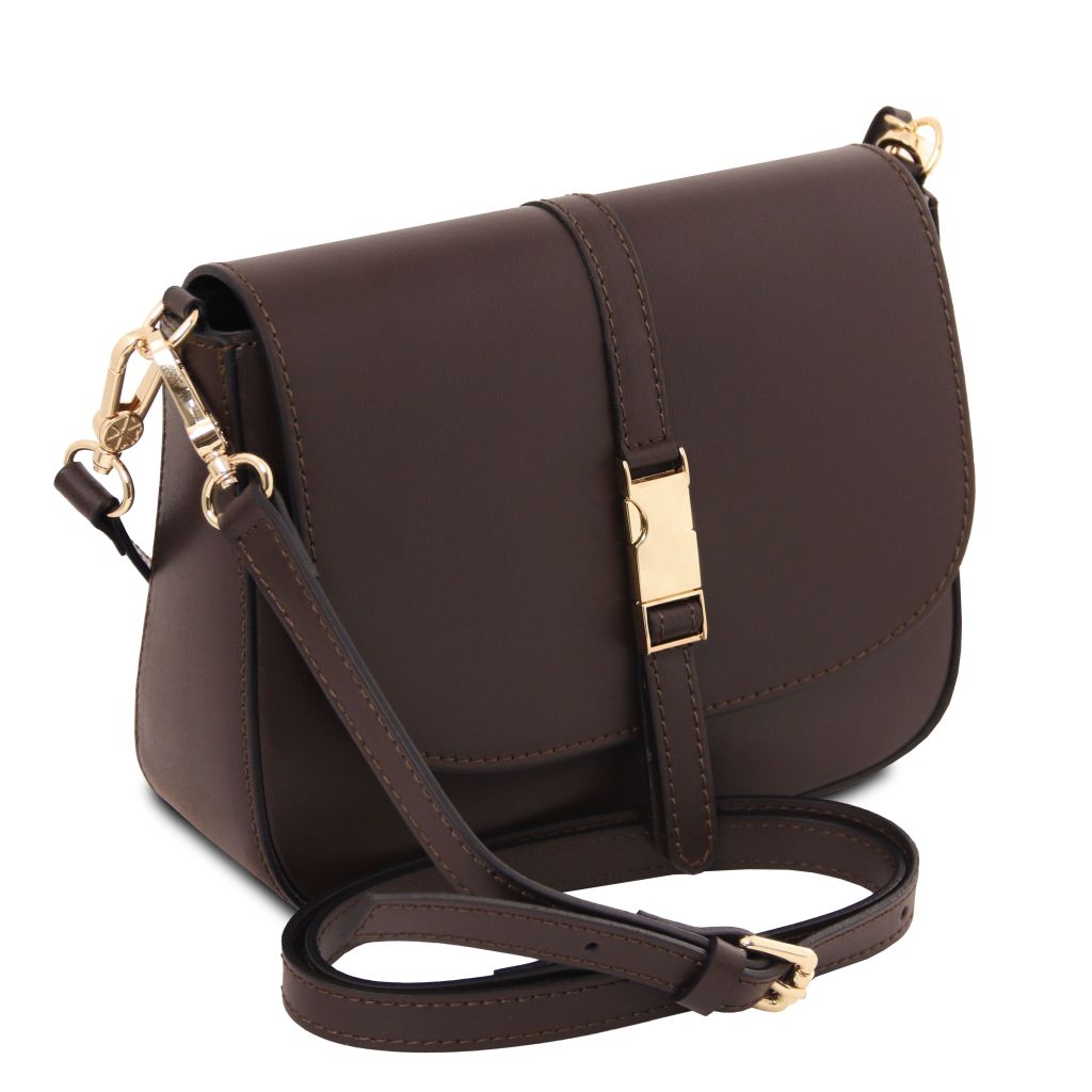 Tuscany Leather Nausica Handväska #Färg_Kaffe