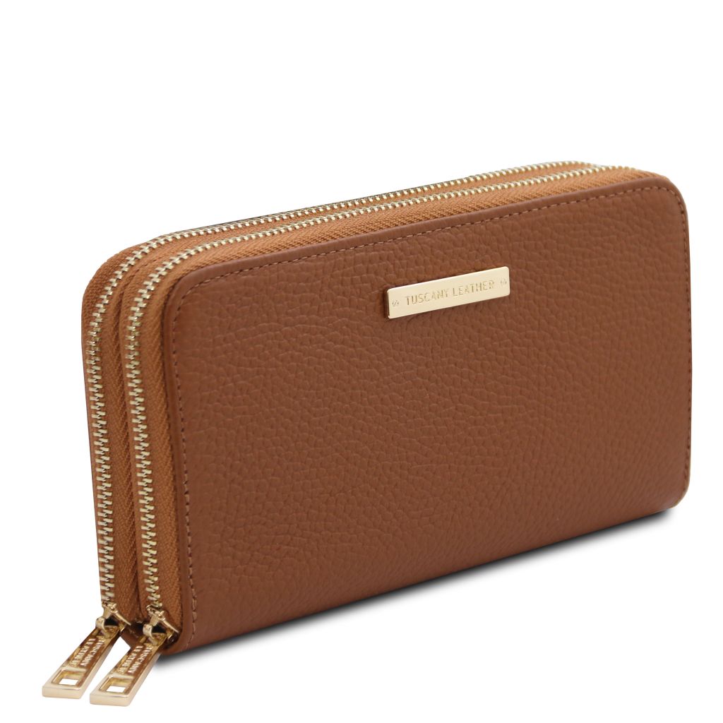 Tuscany Leather Mira Plånbok #Färg_Cognac