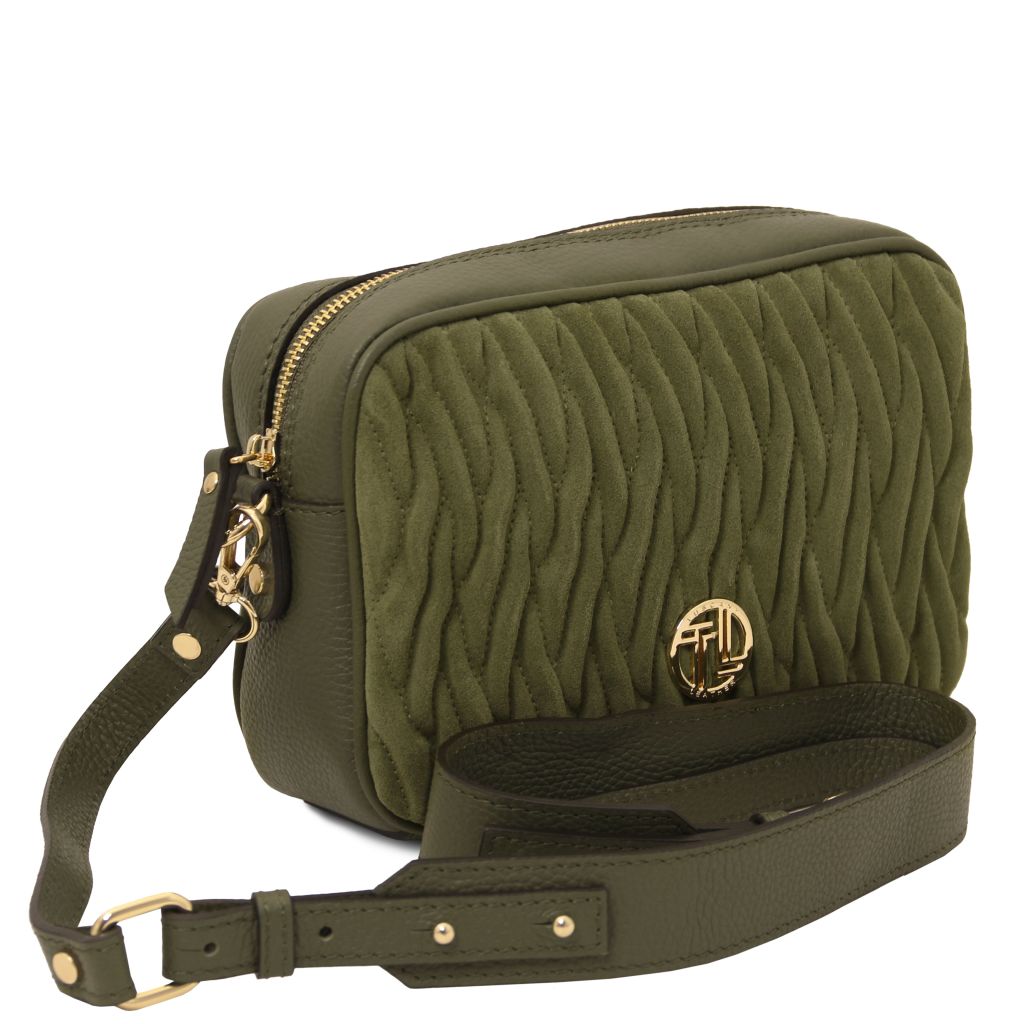 Tuscany Leather Chantilly Axelremsväska #Färg_Skogsgrön