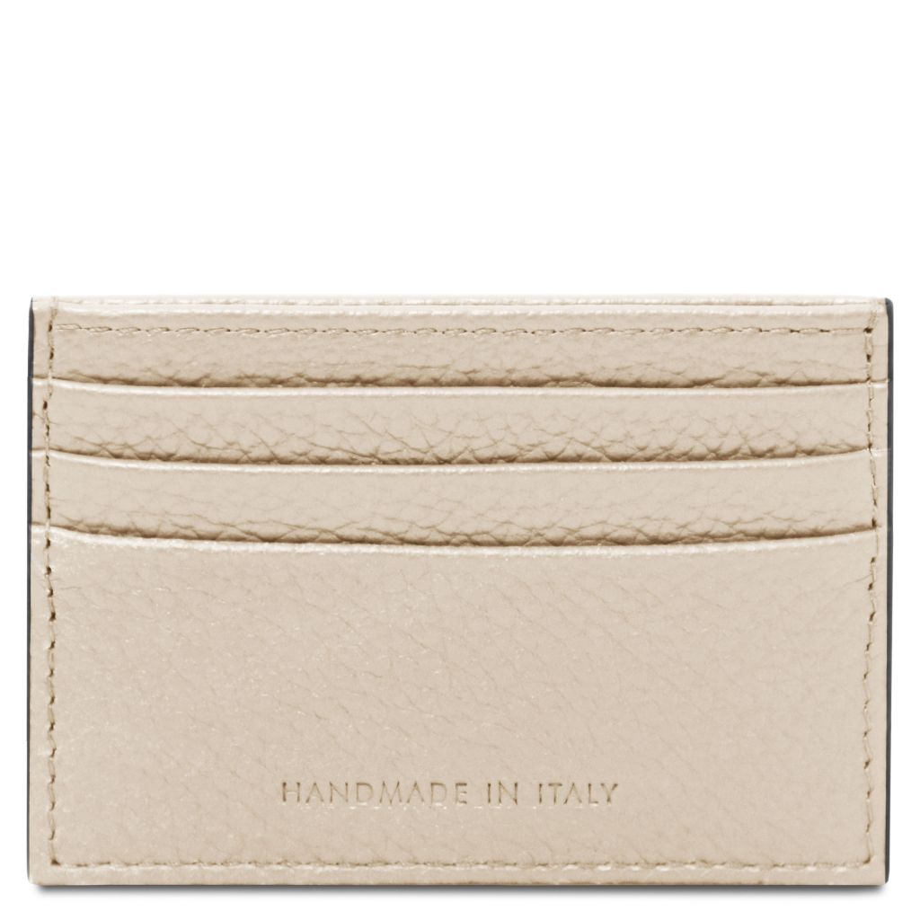 Tuscany Leather Card Holder Korthållare #Färg_Beige