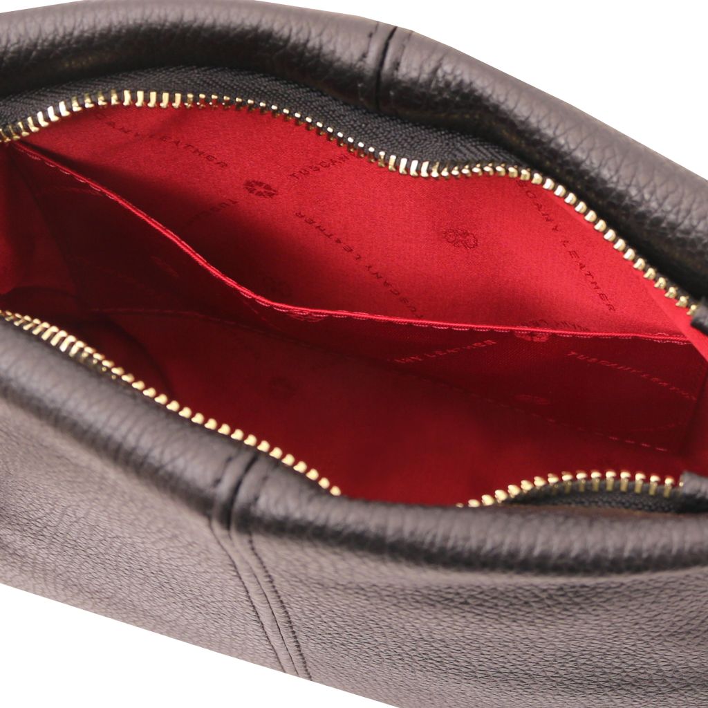 Tuscany Leather TL Bag Axelremsväska #Färg_Svart