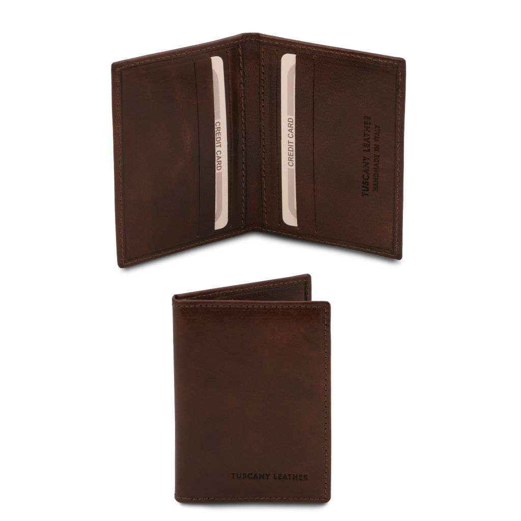 Tuscany Leather Exclusive Korthållare #Färg_Mörkbrun