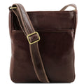 Tuscany Leather Jason Axelremsväska #Färg_Mörkbrun