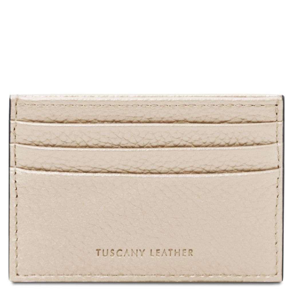 Tuscany Leather Card Holder Korthållare #Färg_Beige