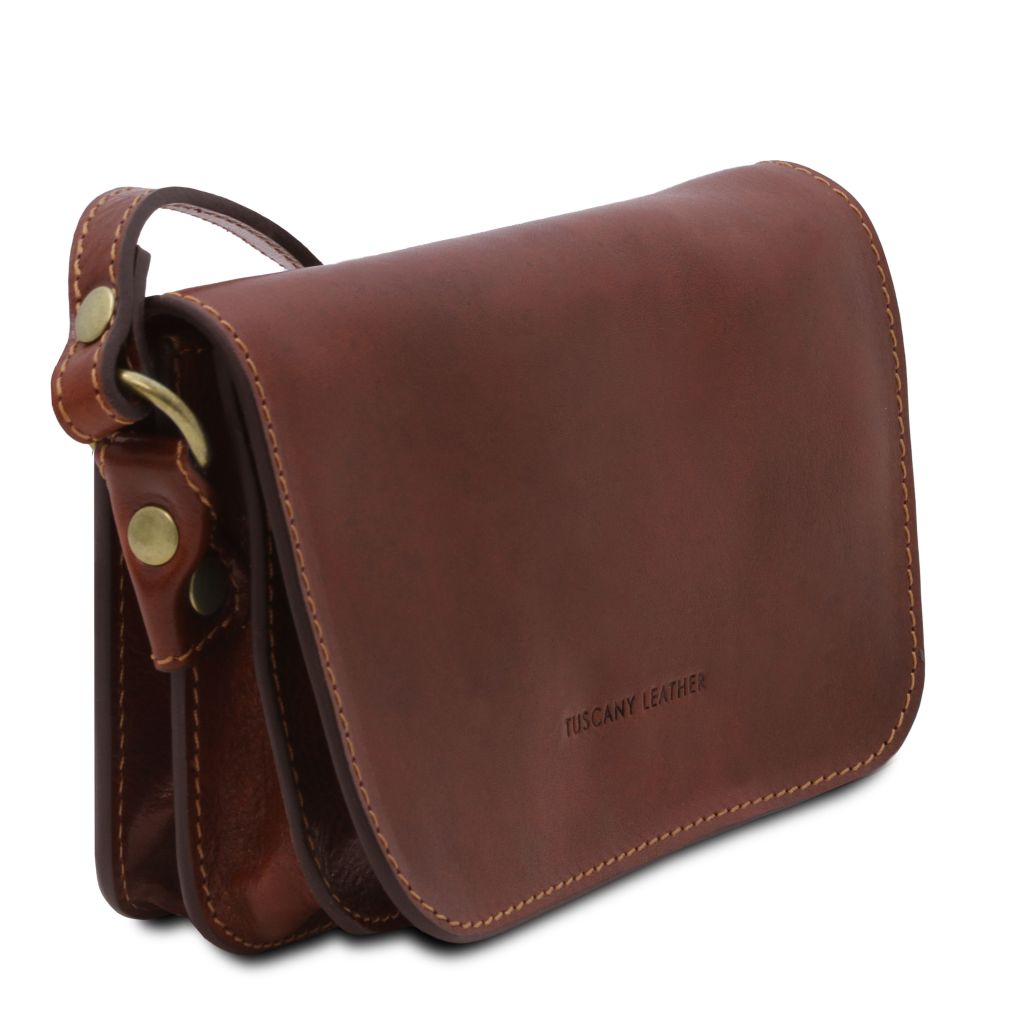 Tuscany Leather Carmen Axelremsväska #Färg_Brun