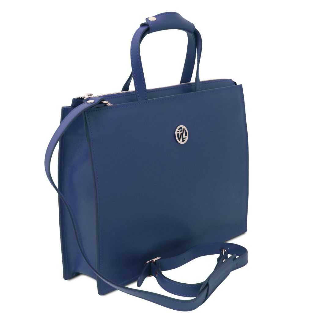 Tuscany Leather Palermo Datorväska #Färg_Mörkblå